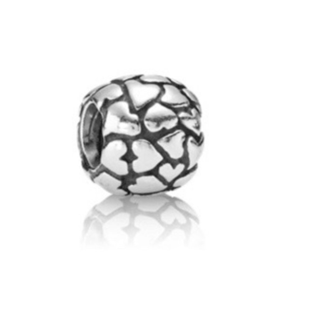 Retired Pandora Charm - Multiple Hearts